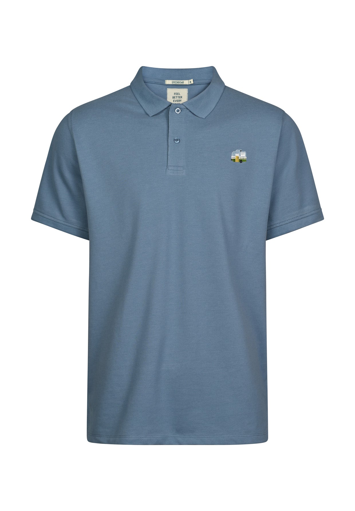 Blau:  Sportliches Polo aus Baumwoll-Mix für Herren [17993]