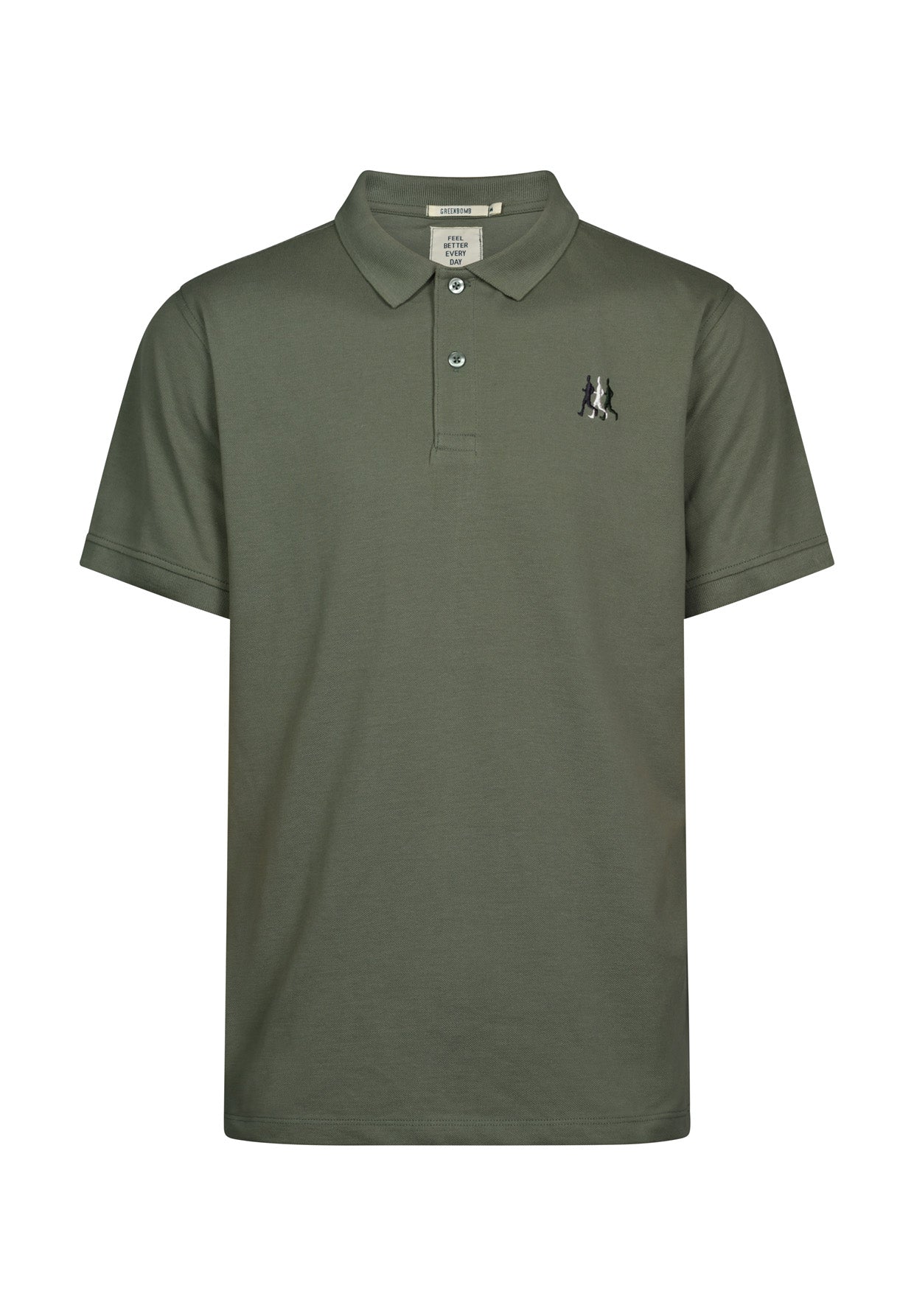 Pale Green: Sportliches Polo aus Baumwoll-Mix für Herren [18021]