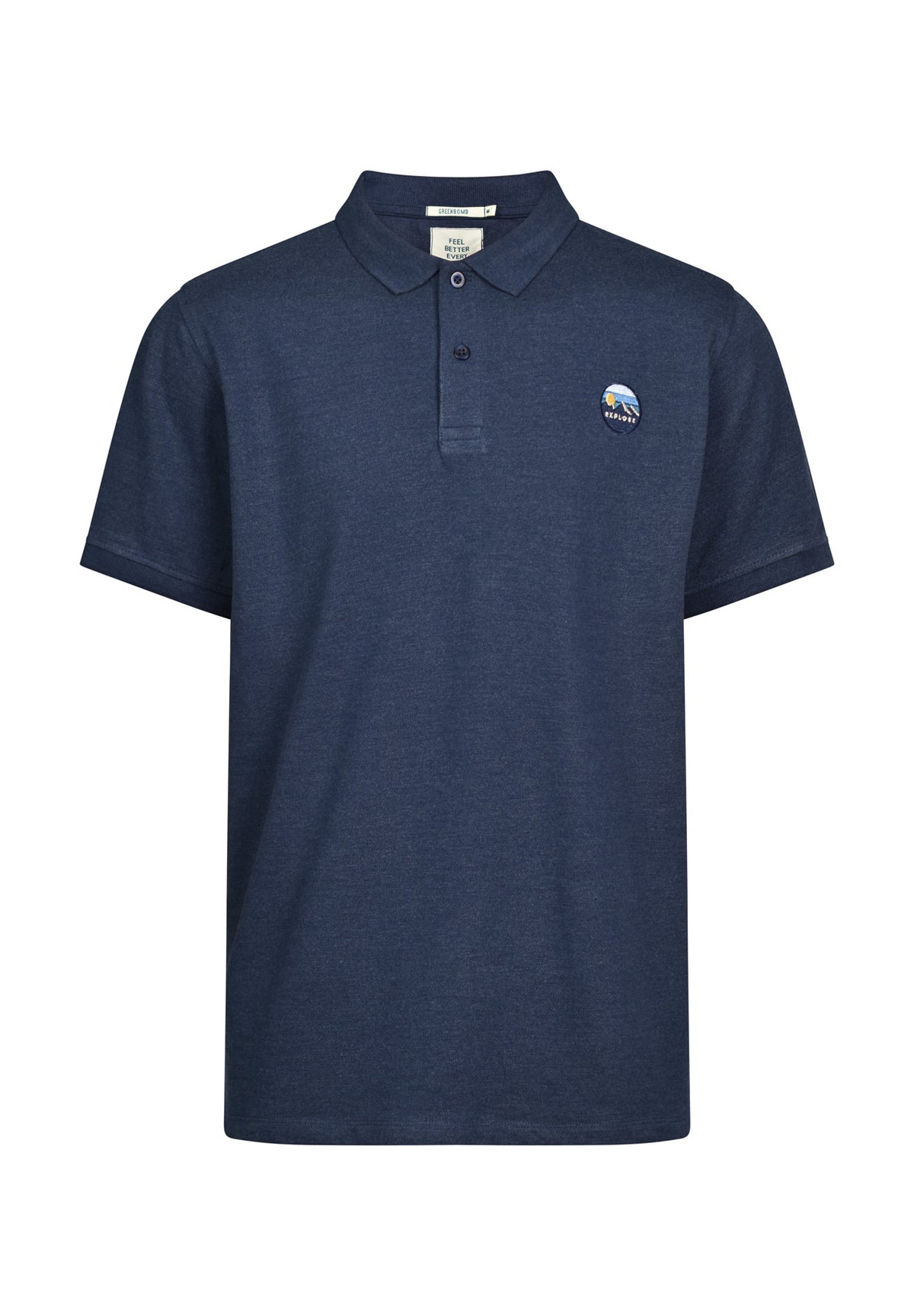 Navy: Sportliches Polo aus Baumwoll-Mix für Herren [18028]