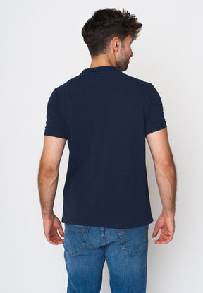 Blau:  Sportliches Polo aus Baumwoll-Mix für Herren [18032]