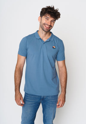 Blau:  Sportliches Polo aus Baumwoll-Mix für Herren [18046]