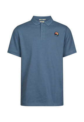 Blau:  Sportliches Polo aus Baumwoll-Mix für Herren [18050]