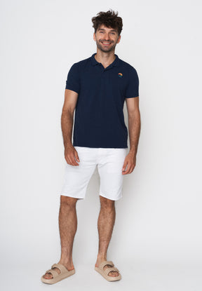 Blau:  Sportliches Polo aus Baumwoll-Mix für Herren [18052]