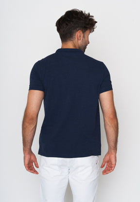 Blau:  Sportliches Polo aus Baumwoll-Mix für Herren [18054]
