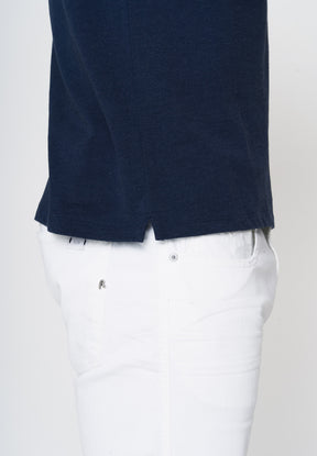 Navy: Sportliches Polo aus Baumwoll-Mix für Herren [18056]