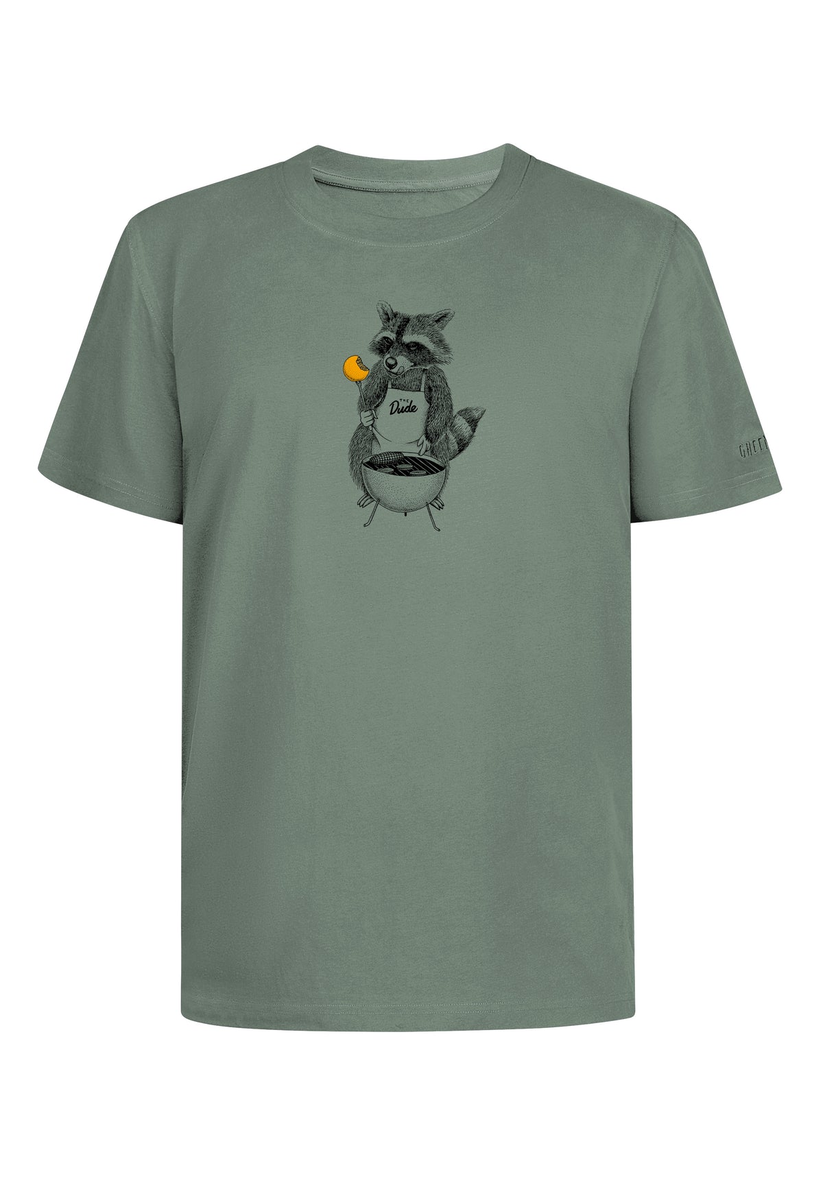 Pale Green: Lässiges Oversize-T-Shirt aus Bio-Baumwolle für Herren [18057]