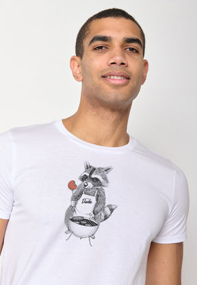 White: Sportliches T-Shirt aus Bio-Baumwolle für Herren [18069]