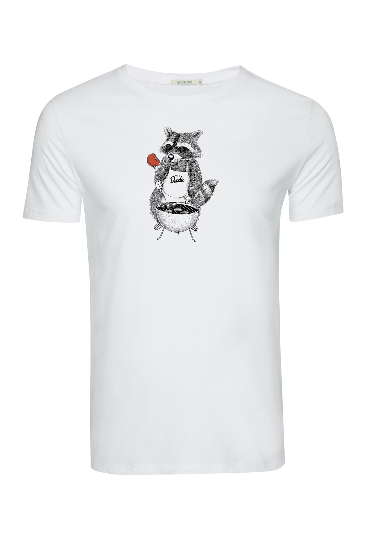 White: Sportliches T-Shirt aus Bio-Baumwolle für Herren [18073]