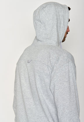 Grau:  Gemütlicher Hoodie aus Bio-Baumwolle für Herren [18078]