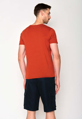 Rot:  Sportliches T-Shirt aus Bio-Baumwolle für Herren [18132]