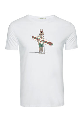 White: Sportliches T-Shirt aus Bio-Baumwolle für Herren [18137]