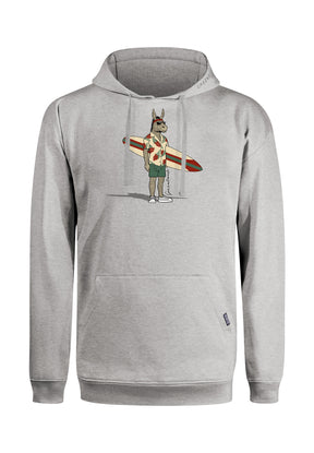 Heather Grey: Gemütlicher Hoodie aus Bio-Baumwolle für Herren [18138]