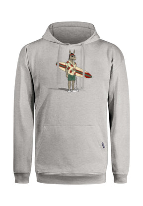 Grau:  Gemütlicher Hoodie aus Bio-Baumwolle für Herren [18138]