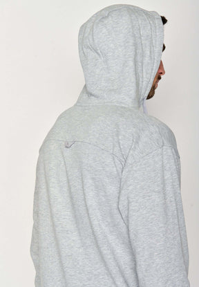 Grau:  Gemütlicher Hoodie aus Bio-Baumwolle für Herren [18143]