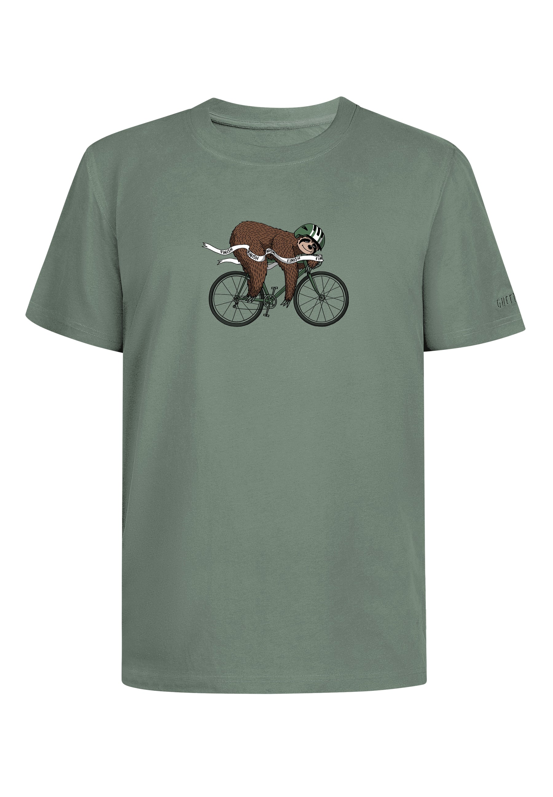 Pale Green: Lässiges T-Shirt aus Bio-Baumwolle für Herren [18158]