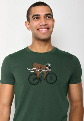 Bottle Green: Sportliches T-Shirt aus Bio-Baumwolle für Herren [18164]