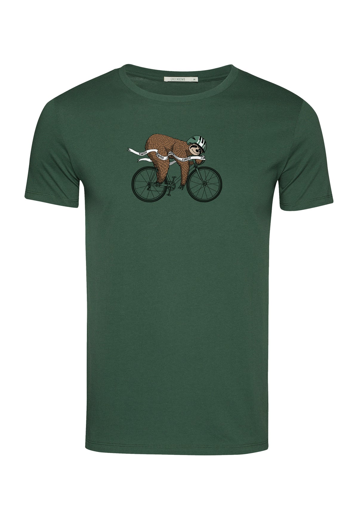 Bottle Green: Sportliches T-Shirt aus Bio-Baumwolle für Herren [18168]