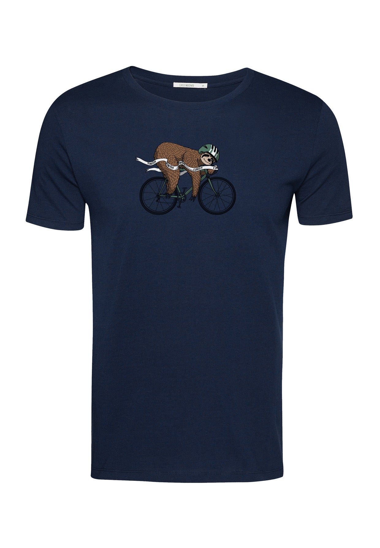Navy: Sportliches T-Shirt aus Bio-Baumwolle für Herren [18174]