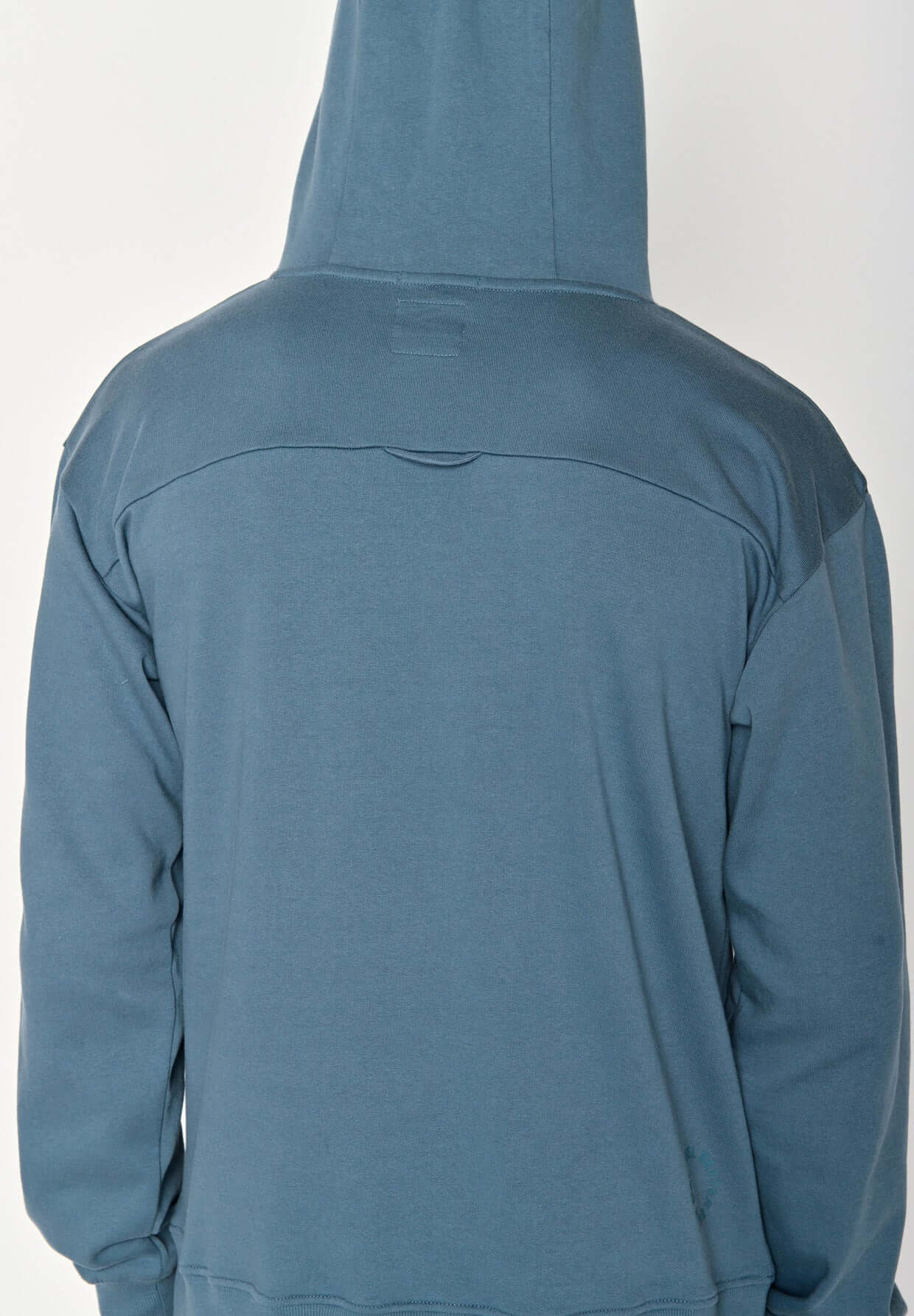 Blau:  Gemütlicher Hoodie aus Bio-Baumwolle für Herren [18179]