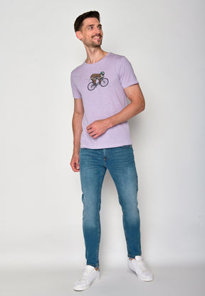 Lila:  Lässiges T-Shirt aus Bio-Baumwolle für Herren [18183]