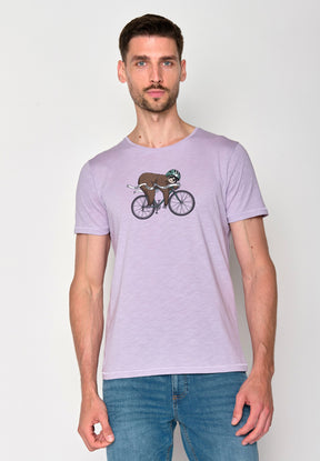 Lila:  Lässiges T-Shirt aus Bio-Baumwolle für Herren [18184]