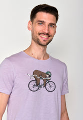 Lila:  Lässiges T-Shirt aus Bio-Baumwolle für Herren [18186]