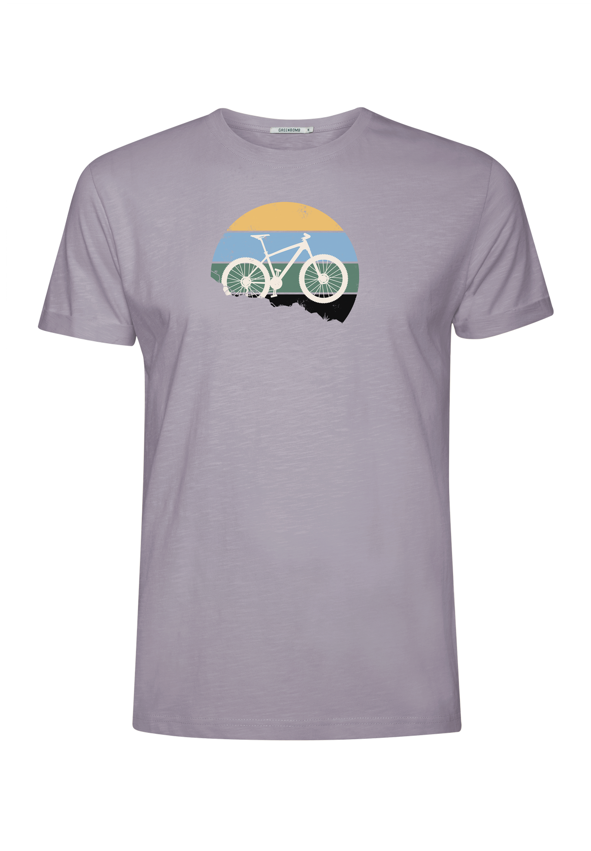 Lilac: Lässiges T-Shirt aus Bio-Baumwoll Mix für Herren [18199]