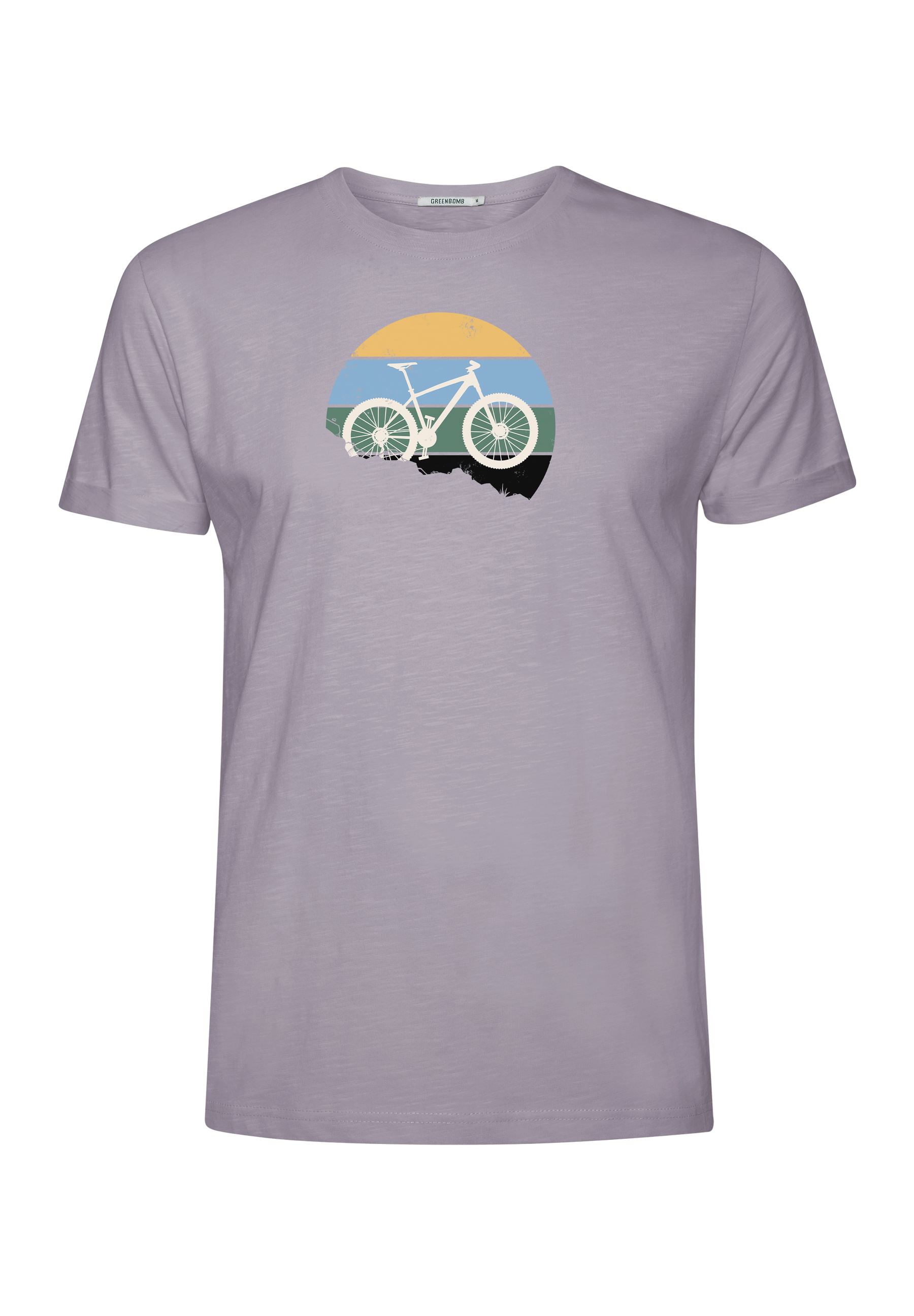 Lilac: Lässiges T-Shirt aus Bio-Baumwoll Mix für Herren [18199]