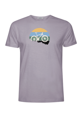 Lila:  Lässiges T-Shirt aus Bio-Baumwoll Mix für Herren [18199]