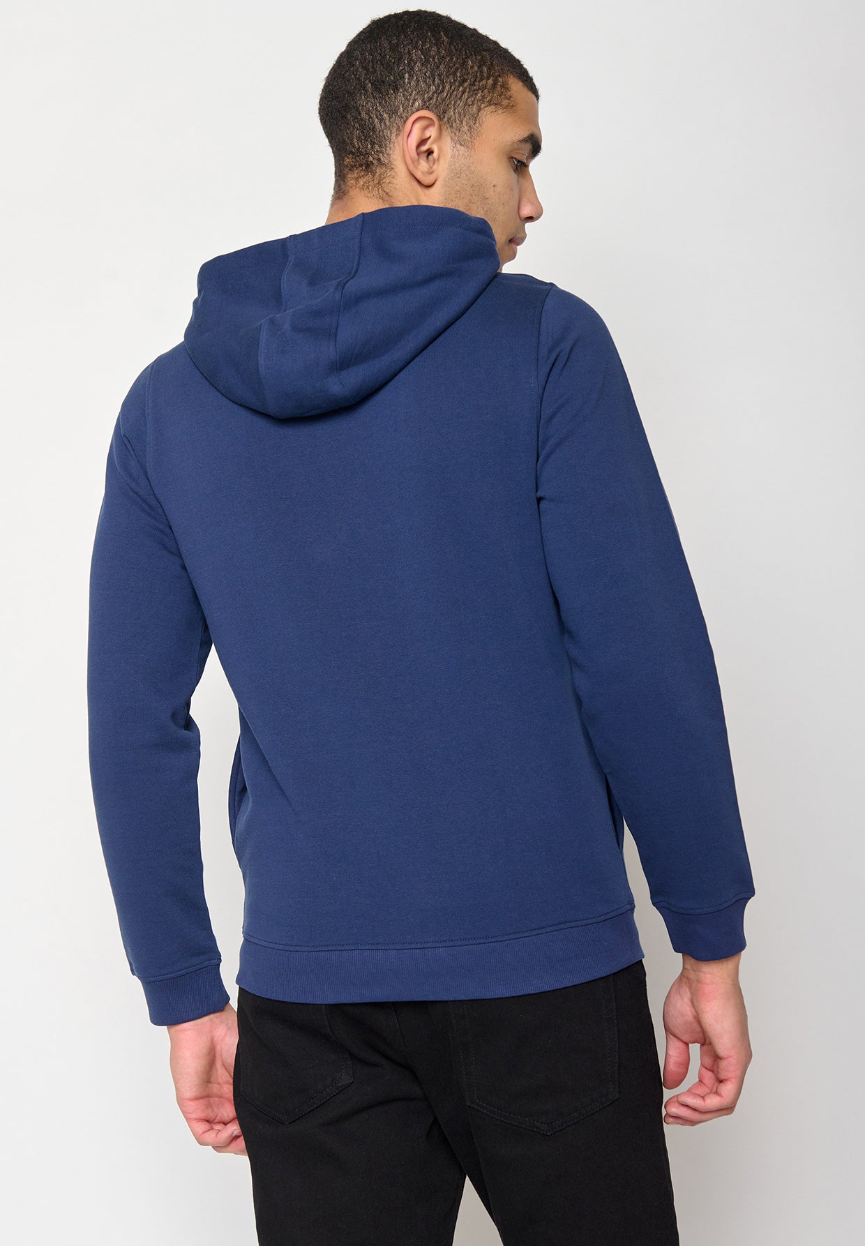 Blauer Lässiger Half-Zip aus Bio-Baumwolle für Herren (2)