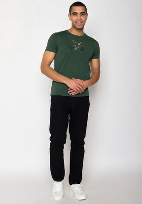 Grün:  Sportliches T-Shirt aus Bio-Baumwolle für Herren [18219]