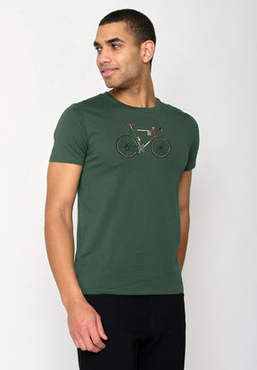 Grün:  Sportliches T-Shirt aus Bio-Baumwolle für Herren [18220]