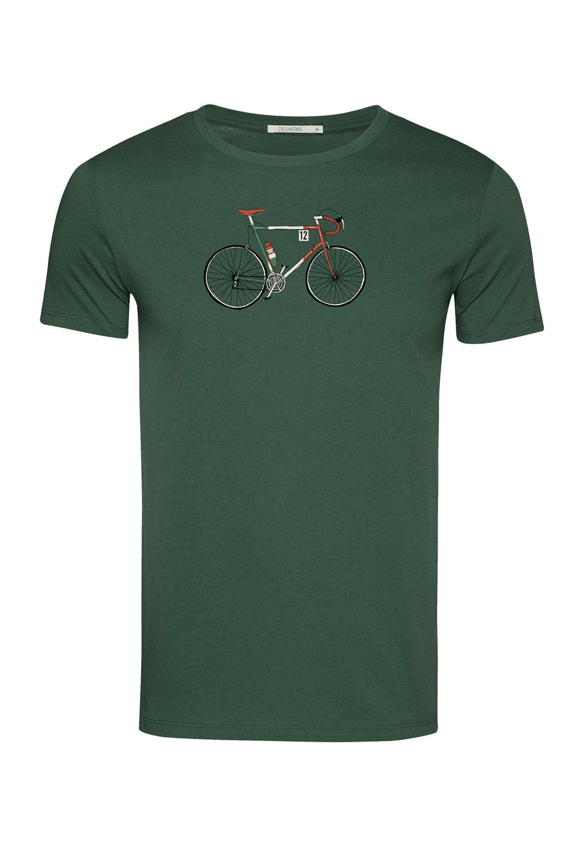 Bottle Green: Sportliches T-Shirt aus Bio-Baumwolle für Herren [18222]