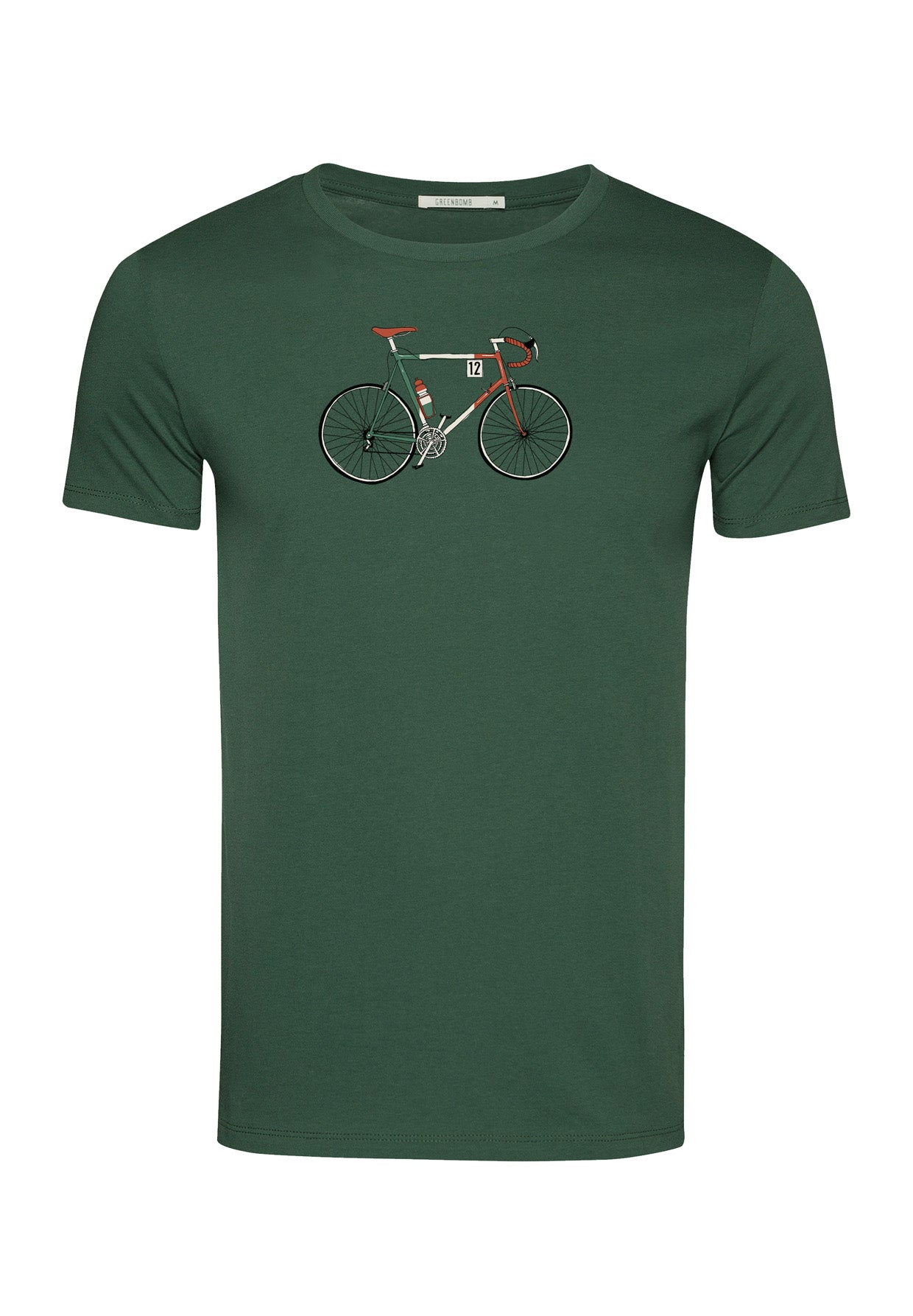Grün:  Sportliches T-Shirt aus Bio-Baumwolle für Herren [18222]