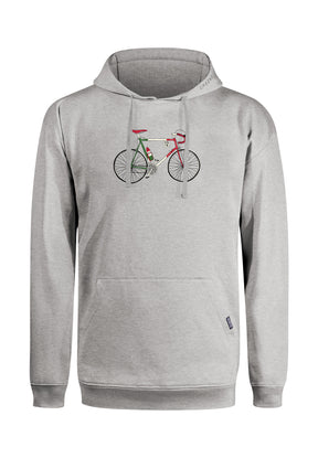 Grau:  Gemütlicher Hoodie aus Bio-Baumwolle für Herren [18223]
