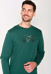 Grün:  Gemütliches Sweatshirt aus Bio-Baumwolle für Herren [18244]