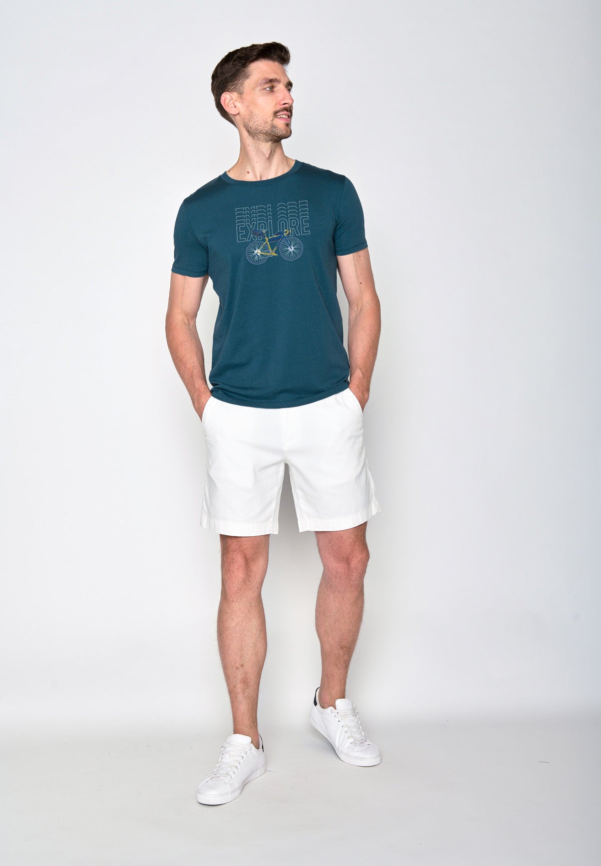 Blue Stone: Sportliches T-Shirt aus Bio-Baumwolle für Herren [18253]