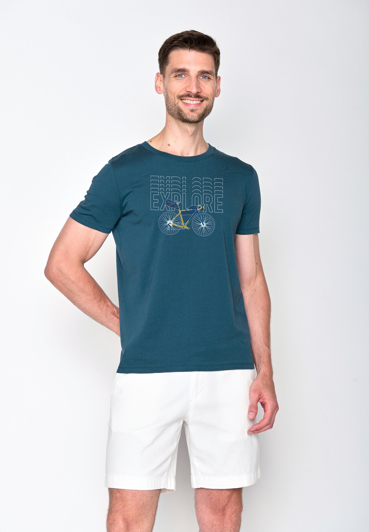 Blue Stone: Sportliches T-Shirt aus Bio-Baumwolle für Herren [18254]