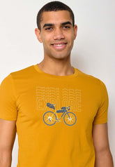 Gelb:  Sportliches T-Shirt aus Bio-Baumwolle für Herren [18257]