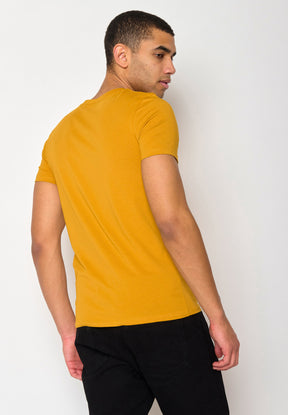 Gelb:  Sportliches T-Shirt aus Bio-Baumwolle für Herren [18259]