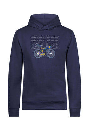 Blau:  Kuschliger Hoodie aus Bio-Baumwolle für Herren [18271]
