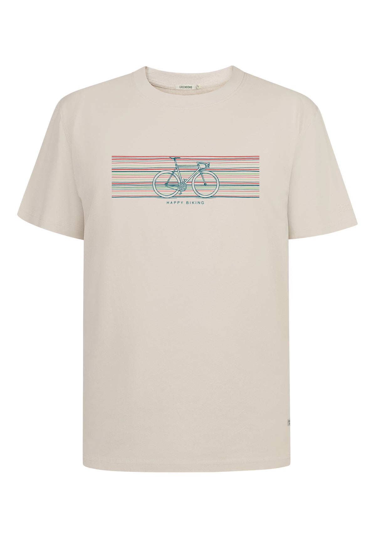 Creme White: Lässiges Oversize-T-Shirt aus Bio-Baumwolle für Herren [18278]