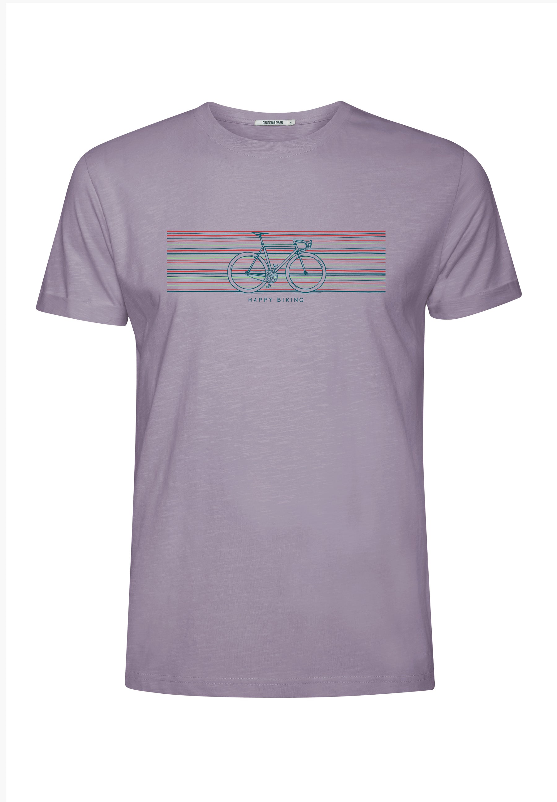 Lila:  Lässiges T-Shirt aus Bio-Baumwoll Mix für Herren [18288]