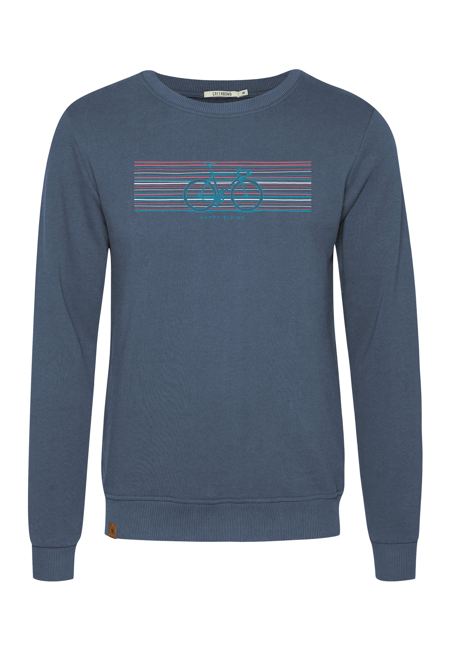 Vintage Blue: Gemütliches Sweatshirt aus Bio-Baumwolle für Herren [18300]