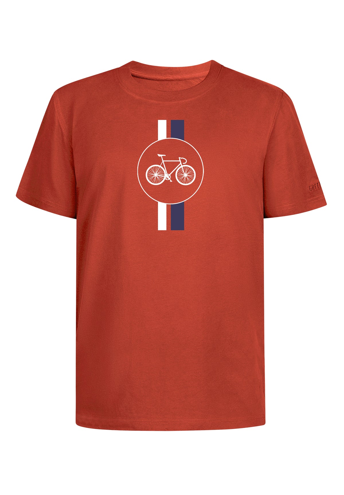 Clay Red: Lässiges Oversize-T-Shirt aus Bio-Baumwolle für Herren [18306]