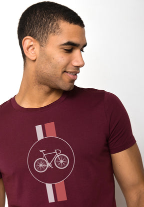 Rot:  Sportliches T-Shirt aus Bio-Baumwolle für Herren [18311]