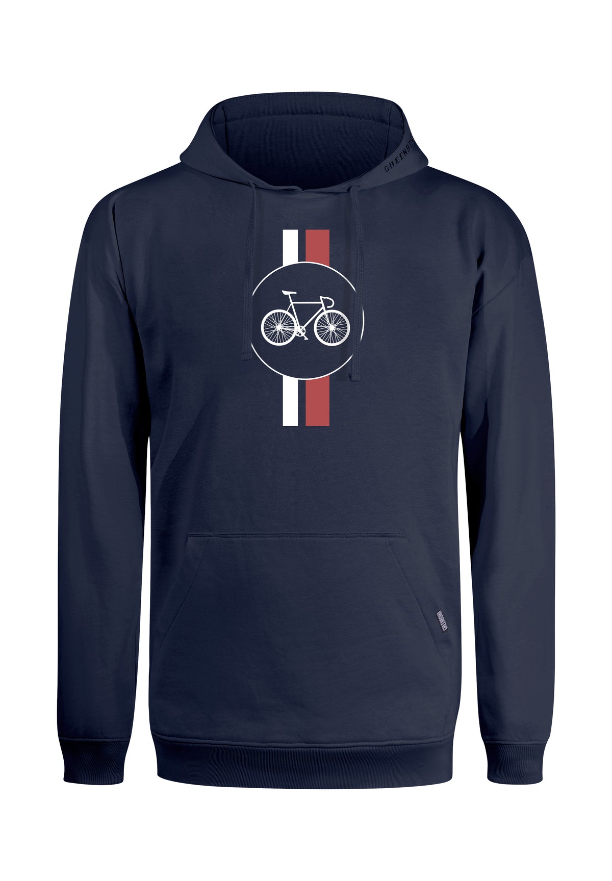 Navy: Gemütlicher Hoodie aus Bio-Baumwolle für Herren [18316]