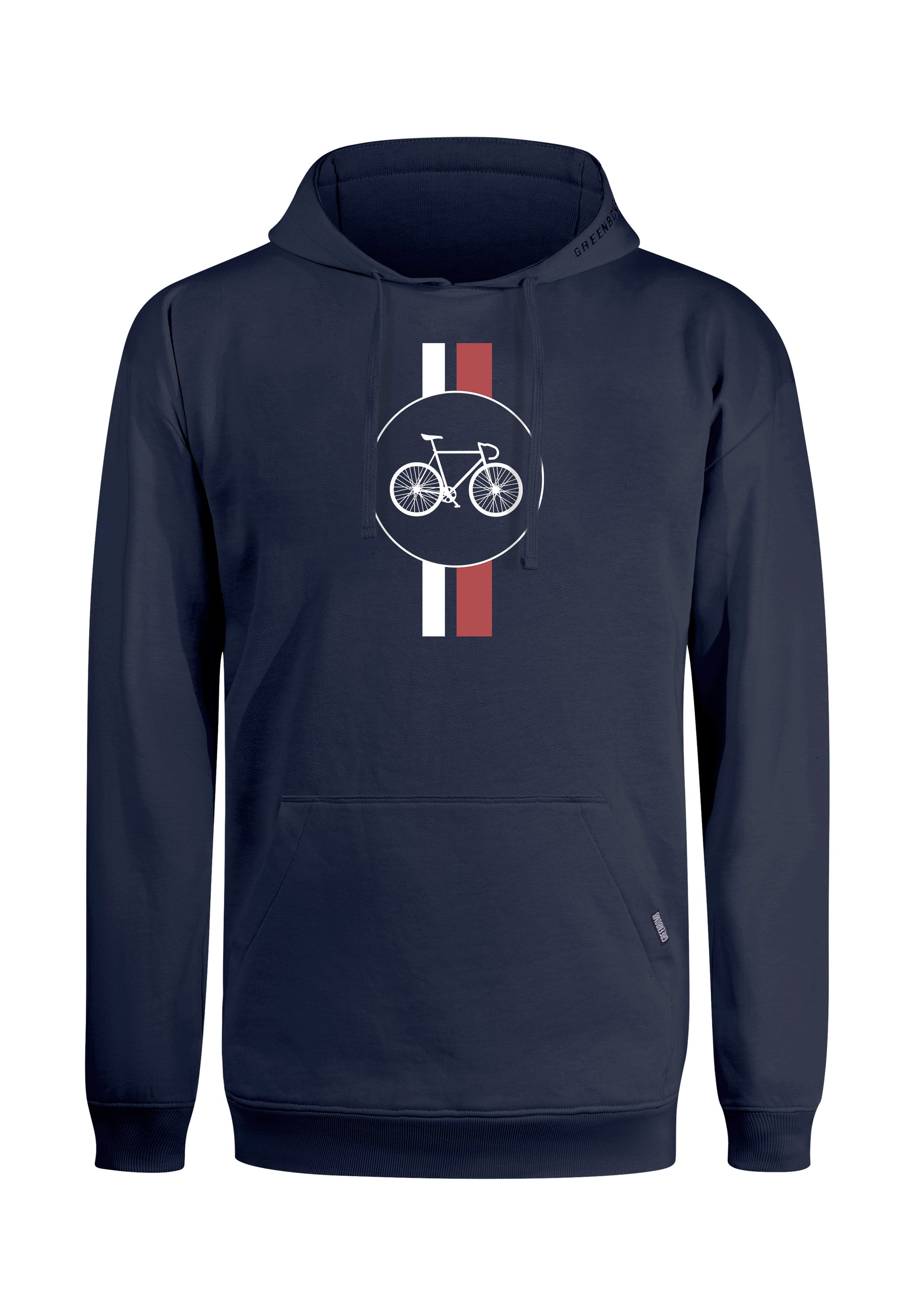 Navy: Gemütlicher Hoodie aus Bio-Baumwolle für Herren [18316]