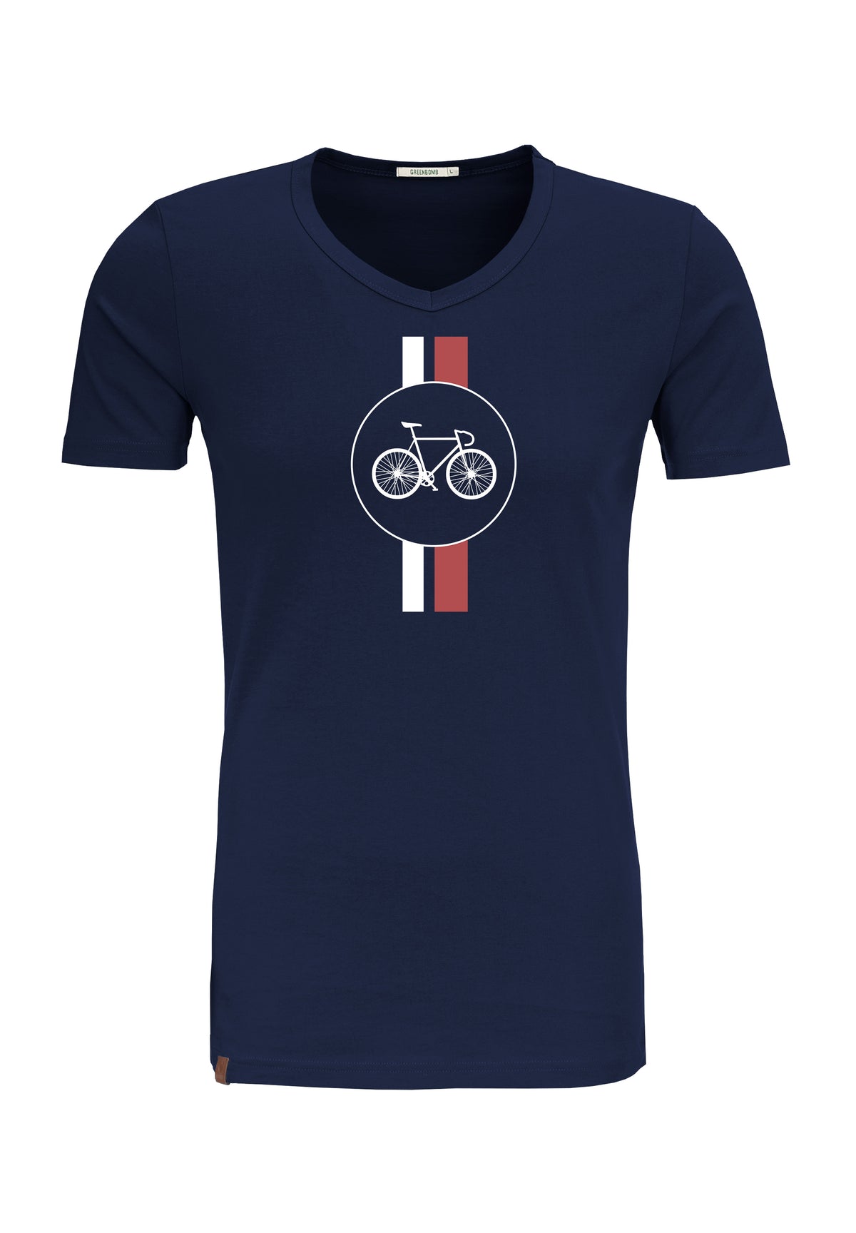 Navy: Lässiges T-Shirt aus Bio-Baumwolle für Herren [18322]