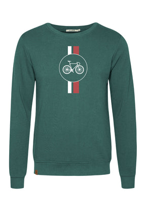 Grün:  Gemütliches Sweatshirt aus Bio-Baumwolle für Herren [18328]